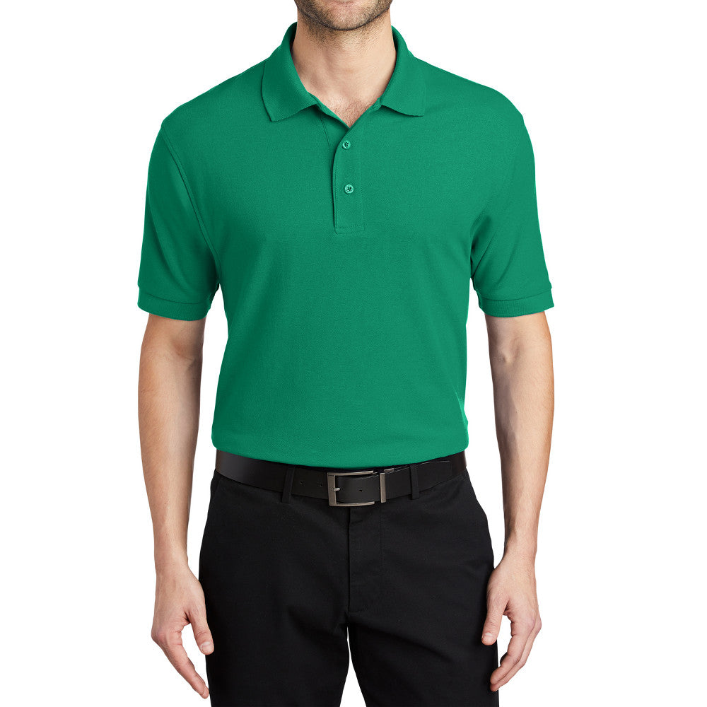 Men's Short Sleeve Soft Silk Touch Classic Polo Shirt for Everyday Comfort