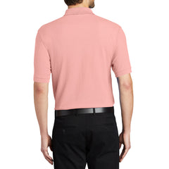 Men's Short Sleeve Soft Silk Touch Classic Polo Shirt for Everyday Comfort