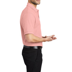 Men's Short Sleeve Soft Silk Touch Classic Polo Shirt for Everyday Comfort