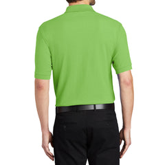 Men's Short Sleeve Soft Silk Touch Classic Polo Shirt for Everyday Comfort