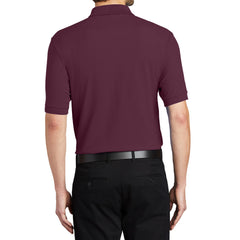 Men's Short Sleeve Soft Silk Touch Classic Polo Shirt for Everyday Comfort