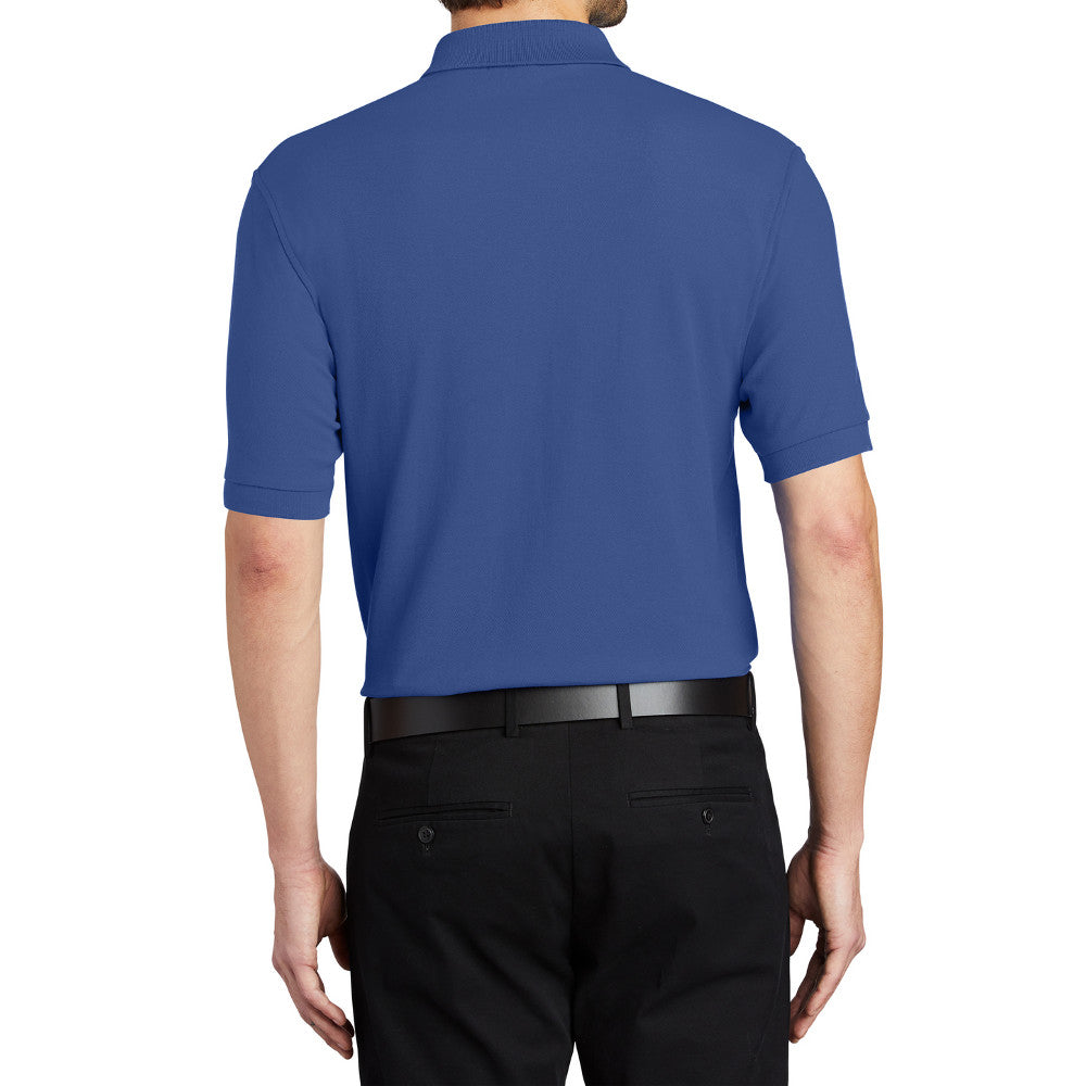 Men's Short Sleeve Soft Silk Touch Classic Polo Shirt for Everyday Comfort