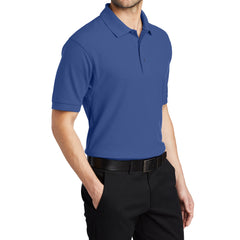 Men's Short Sleeve Soft Silk Touch Classic Polo Shirt for Everyday Comfort