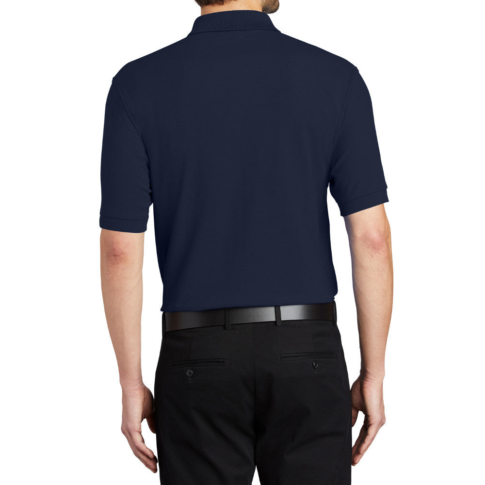 Men's Short Sleeve Soft Silk Touch Classic Polo Shirt for Everyday Comfort