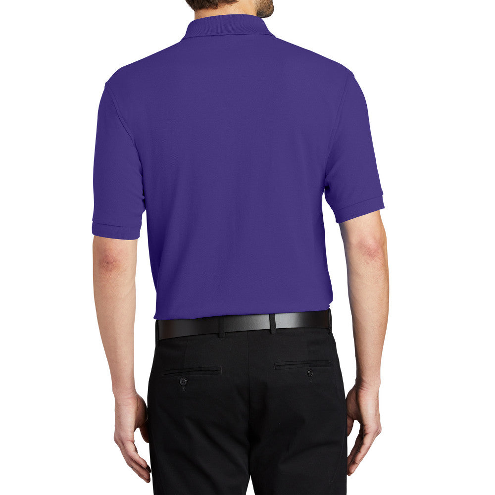 Men's Short Sleeve Soft Silk Touch Classic Polo Shirt for Everyday Comfort