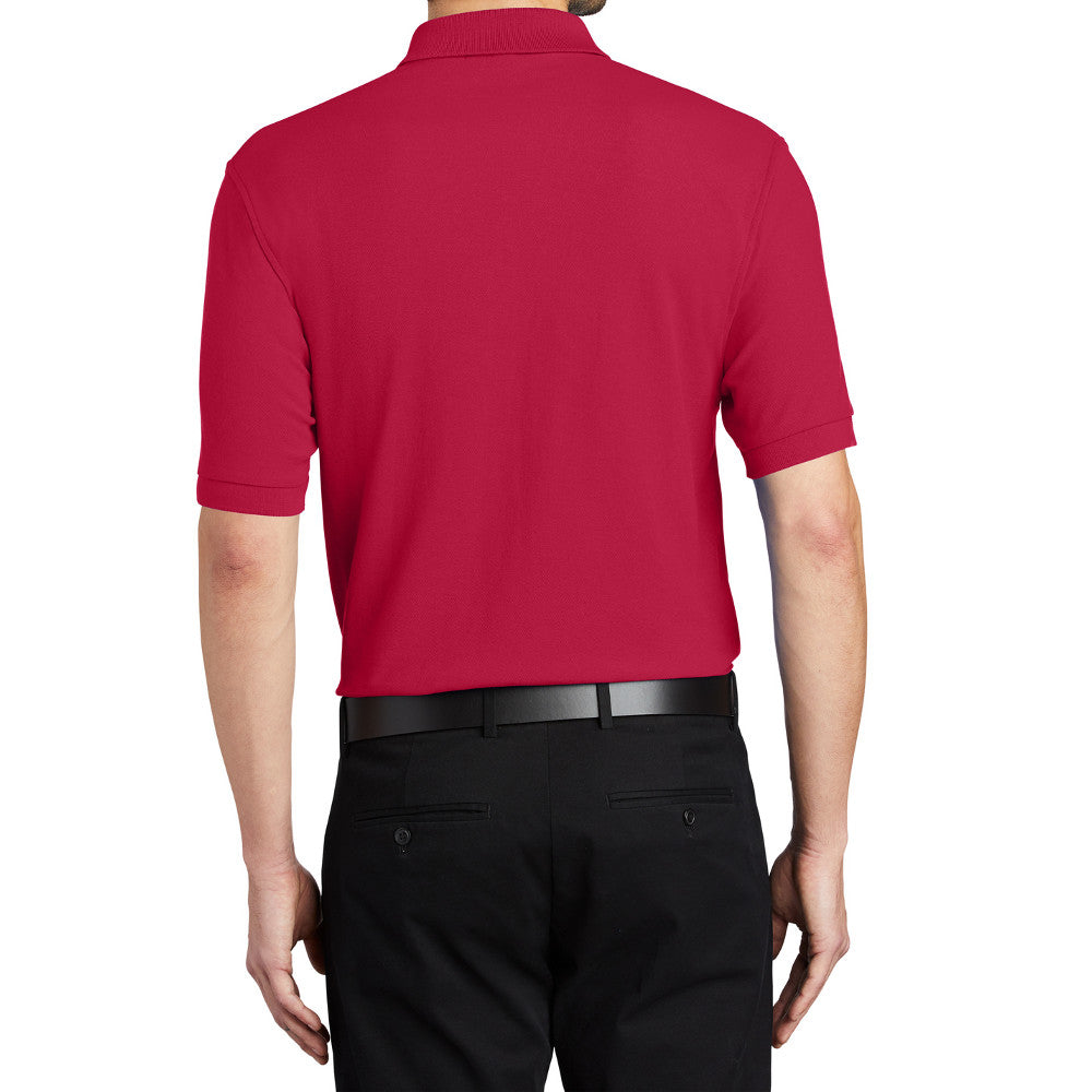 Men's Short Sleeve Soft Silk Touch Classic Polo Shirt for Everyday Comfort