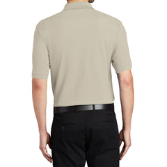Men's Short Sleeve Soft Silk Touch Classic Polo Shirt for Everyday Comfort