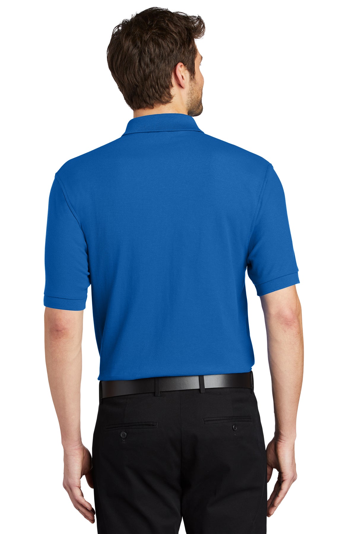 Men's Short Sleeve Soft Silk Touch Classic Polo Shirt for Everyday Comfort
