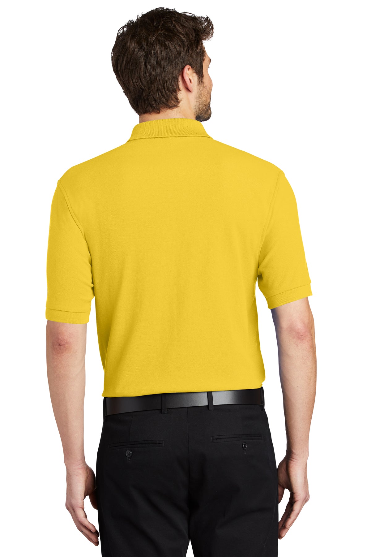 Men's Short Sleeve Soft Silk Touch Classic Polo Shirt for Everyday Comfort