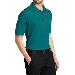 Men's Short Sleeve Soft Silk Touch Classic Polo Shirt for Everyday Comfort