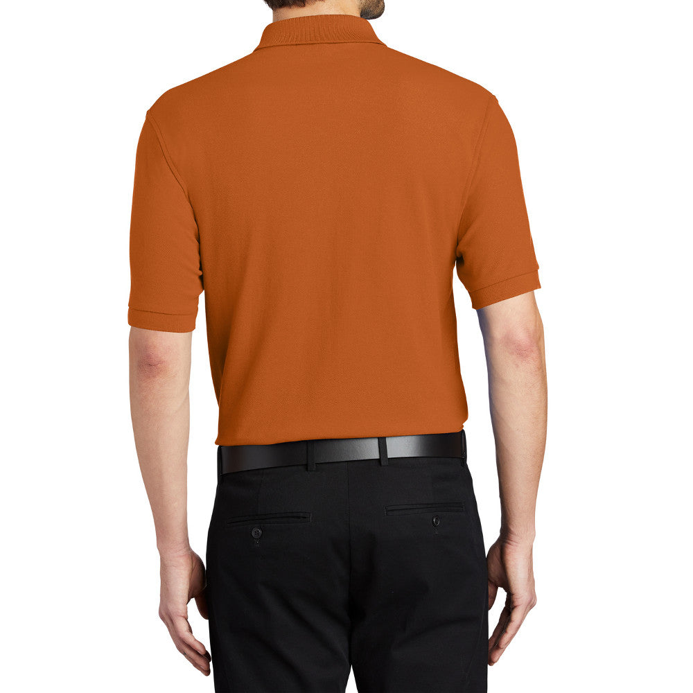 Men's Short Sleeve Soft Silk Touch Classic Polo Shirt for Everyday Comfort
