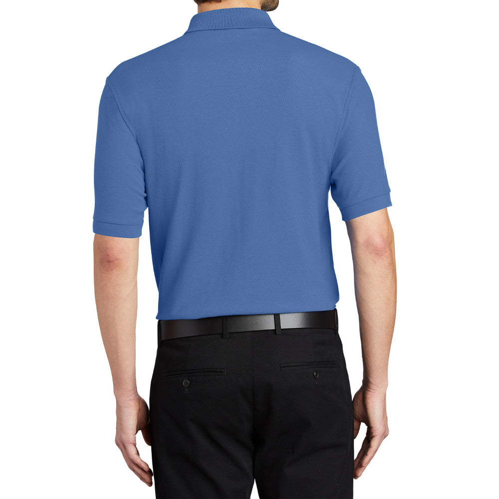 Men's Short Sleeve Soft Silk Touch Classic Polo Shirt for Everyday Comfort