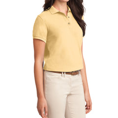 Womens Silk Touch Classic Polo Shirt - Banana - Side
