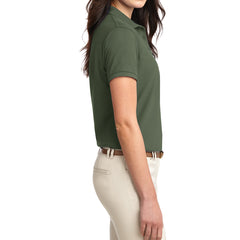 Womens Silk Touch Classic Polo Shirt - Clover Green - Side