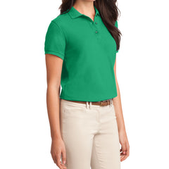 Womens Silk Touch Classic Polo Shirt - Court Green - Side