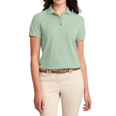 Womens Silk Touch Classic Polo Shirt - Mint Green - Front