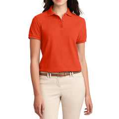 Womens Silk Touch Classic Polo Shirt - Orange - Front