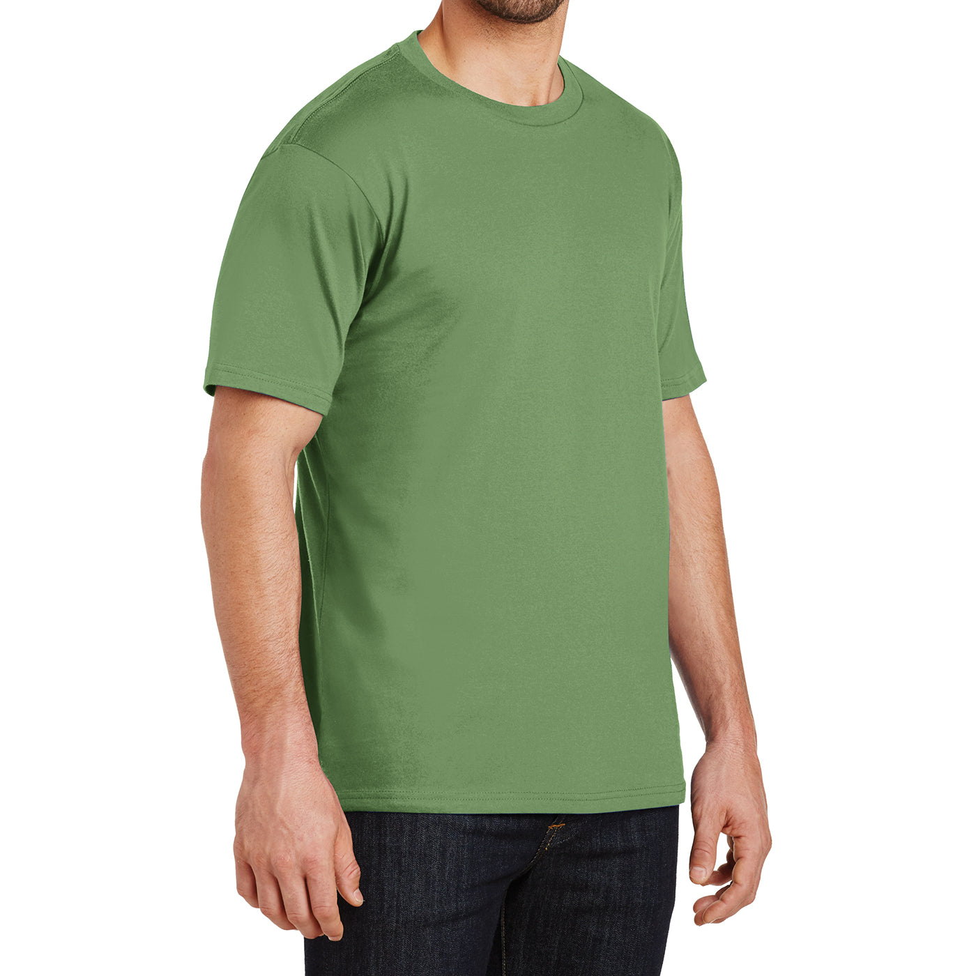 Mens Perfect Weight Crew Tee - Fresh Fatigue - Side