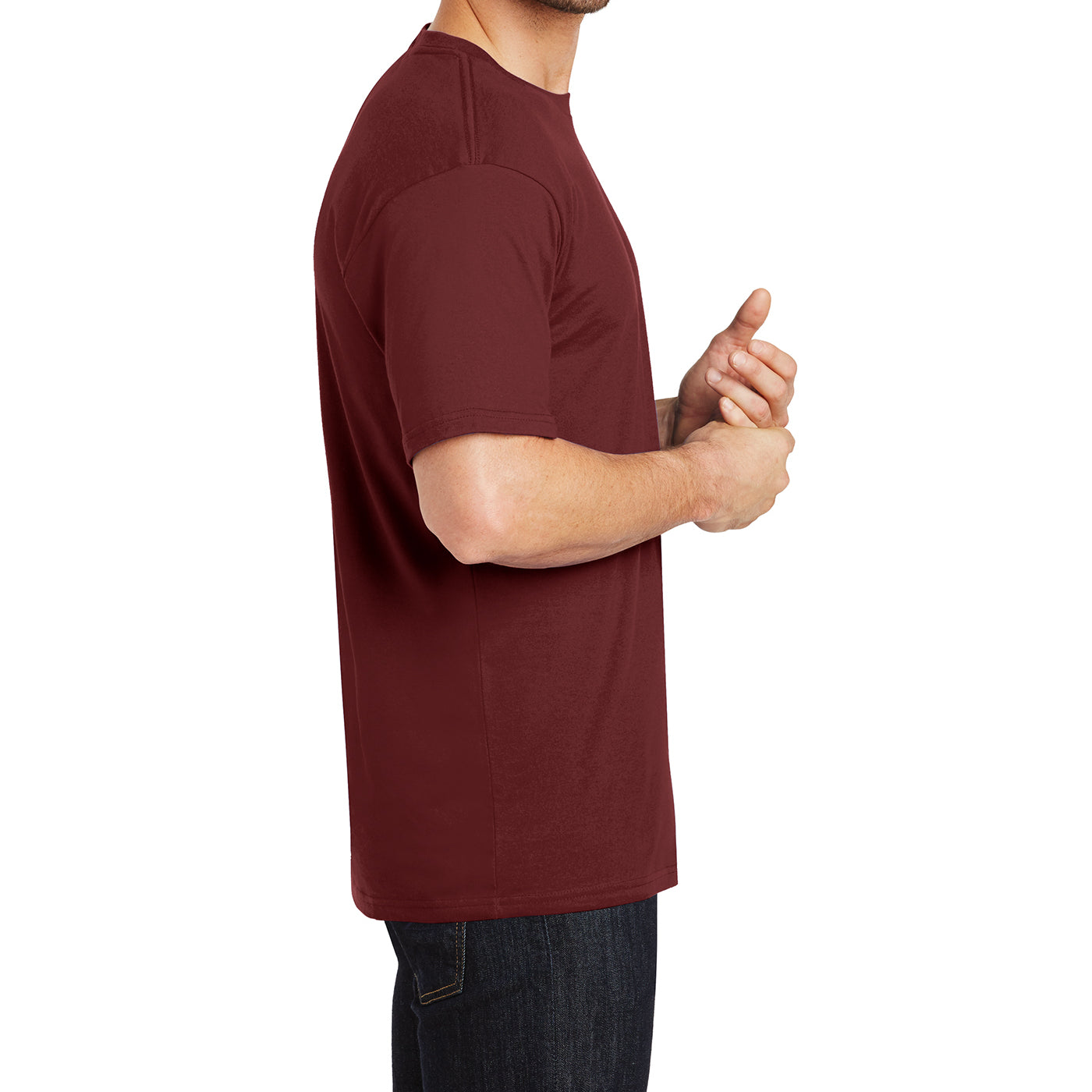 Mens Perfect Weight Crew Tee - Sangira - Side