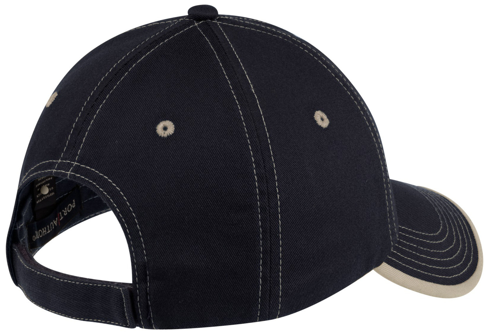 Men's Classic Look Vintage Washed Contrast Stitch Cap