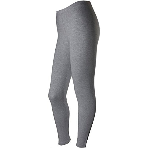 Women's Cotton Spandex Jersey Leggings - Heather Grey