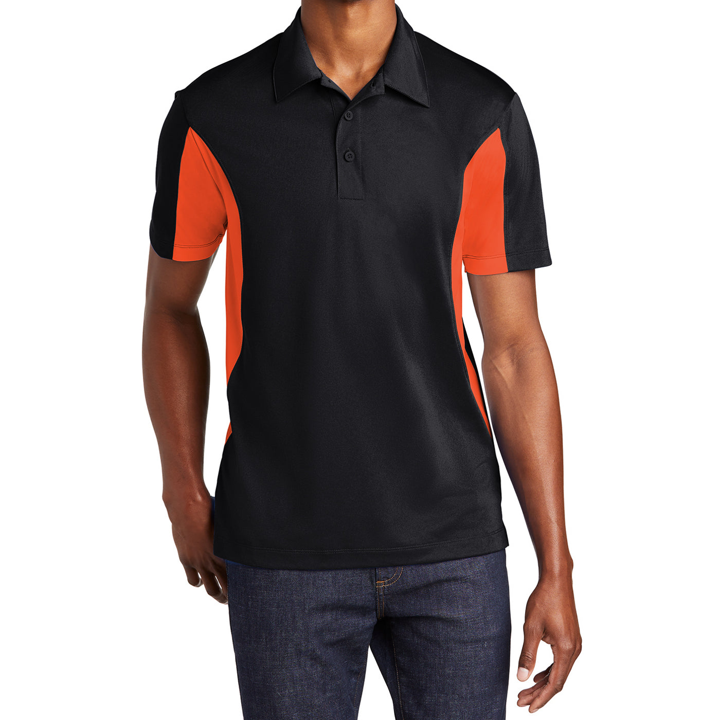Men's Sport-Tek Side Blocked Micropique Sport-Wick Polo