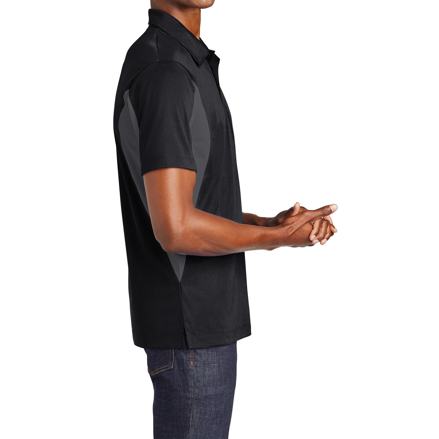 Men's Sport-Tek Side Blocked Micropique Sport-Wick Polo