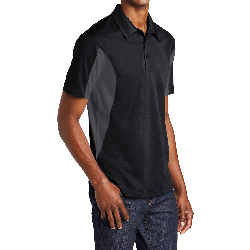 Men's Sport-Tek Side Blocked Micropique Sport-Wick Polo