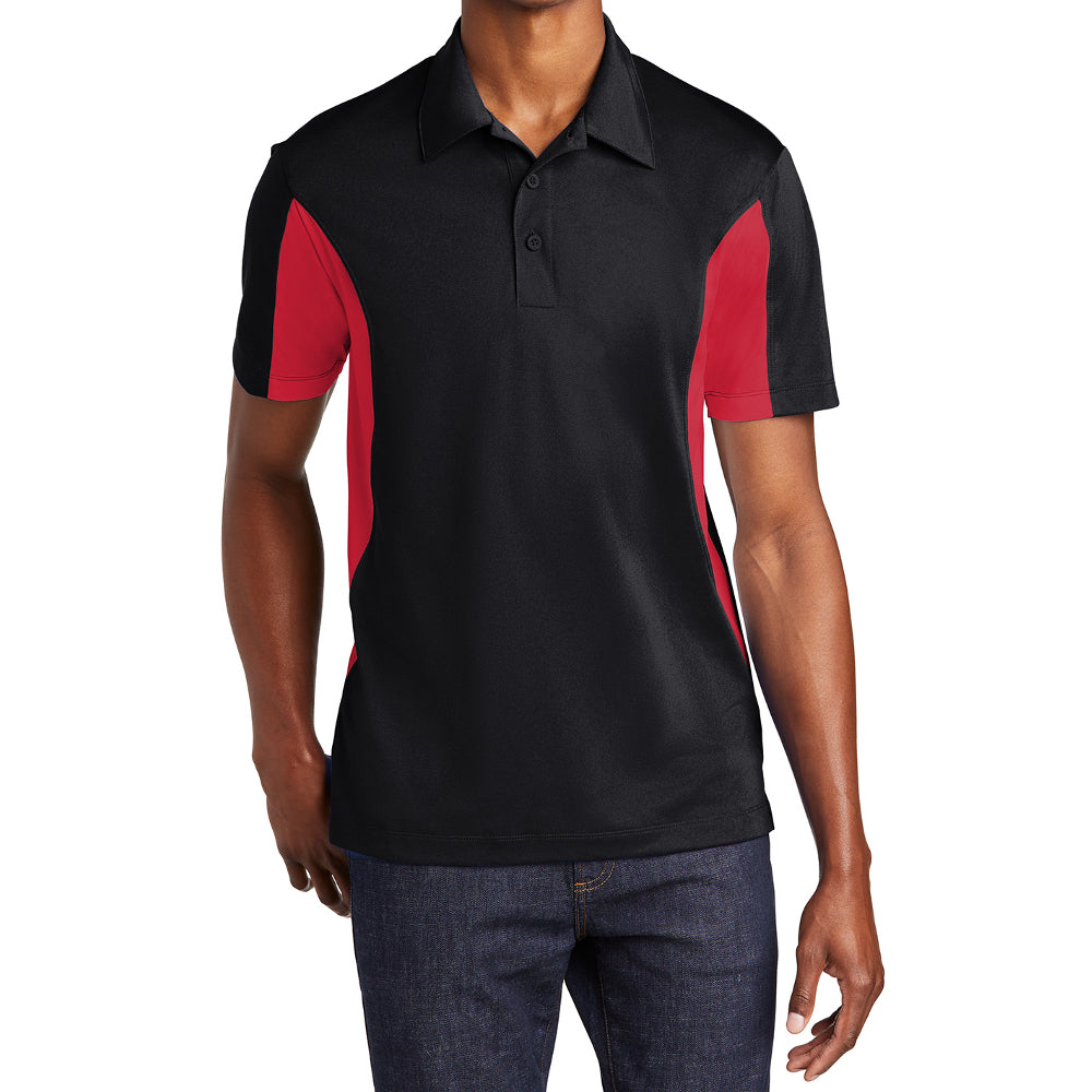 Men's Sport-Tek Side Blocked Micropique Sport-Wick Polo
