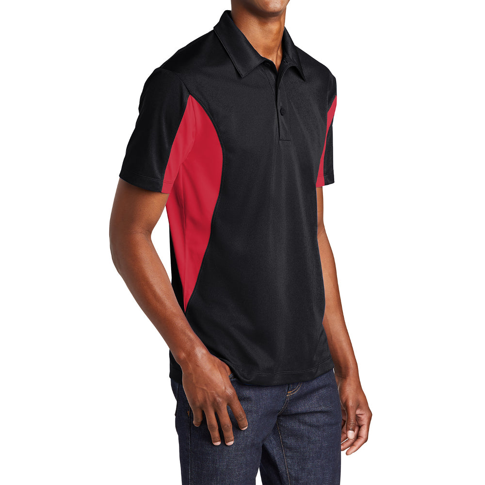 Men's Sport-Tek Side Blocked Micropique Sport-Wick Polo