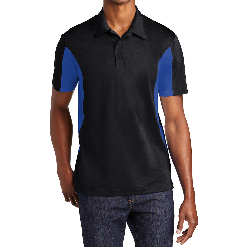 Men's Sport-Tek Side Blocked Micropique Sport-Wick Polo
