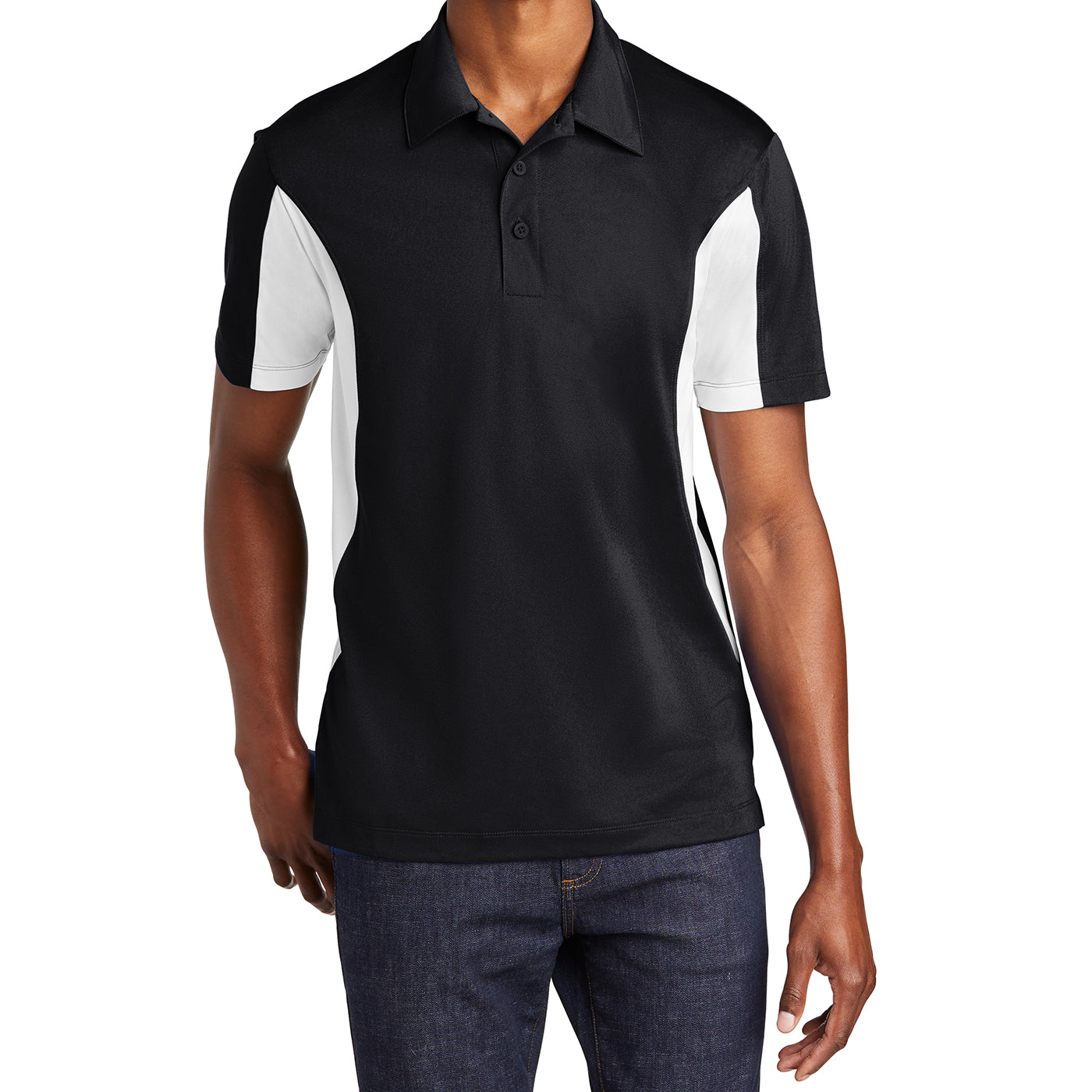 Men's Sport-Tek Side Blocked Micropique Sport-Wick Polo