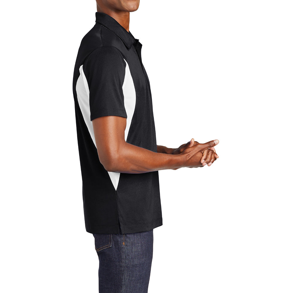Men's Sport-Tek Side Blocked Micropique Sport-Wick Polo