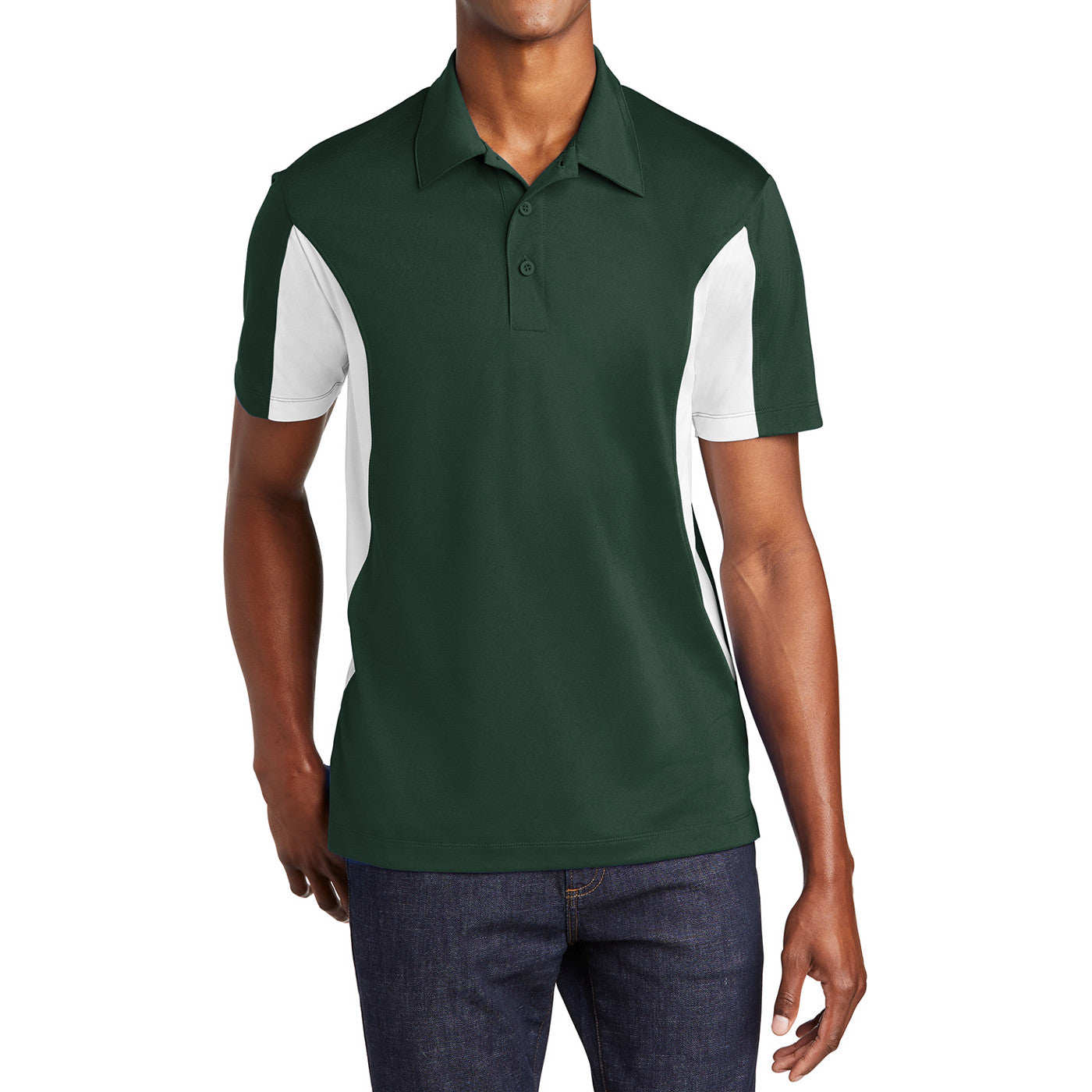 Men's Sport-Tek Side Blocked Micropique Sport-Wick Polo