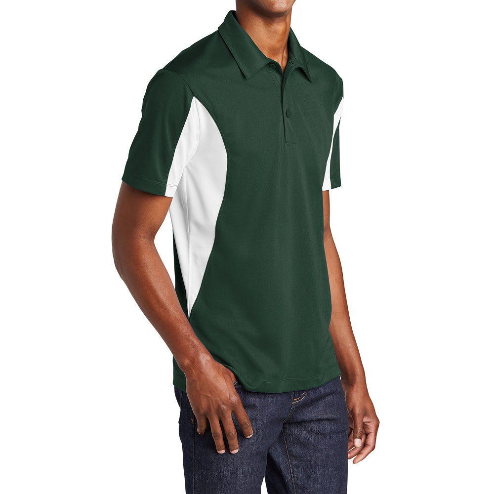 Men's Sport-Tek Side Blocked Micropique Sport-Wick Polo