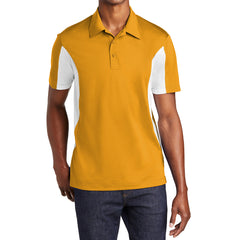 Men's Sport-Tek Side Blocked Micropique Sport-Wick Polo