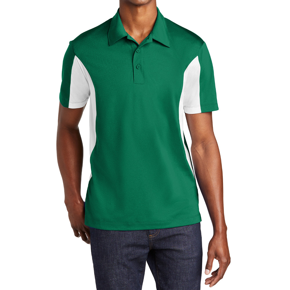 Men's Sport-Tek Side Blocked Micropique Sport-Wick Polo