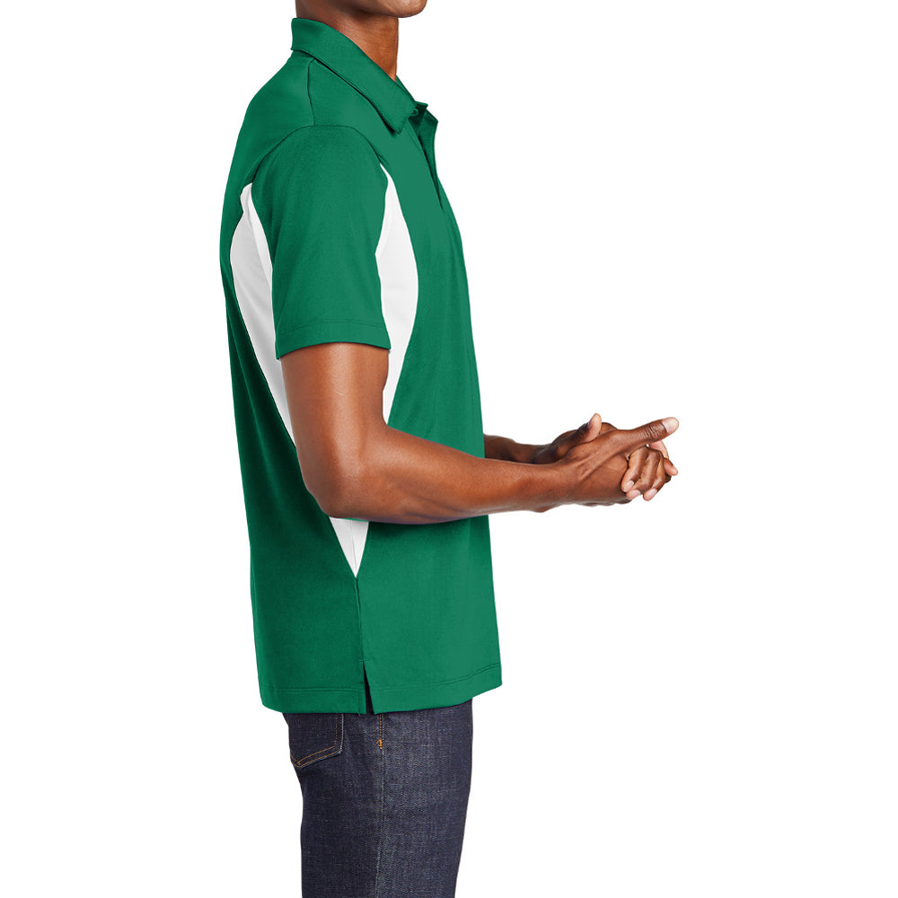 Men's Sport-Tek Side Blocked Micropique Sport-Wick Polo