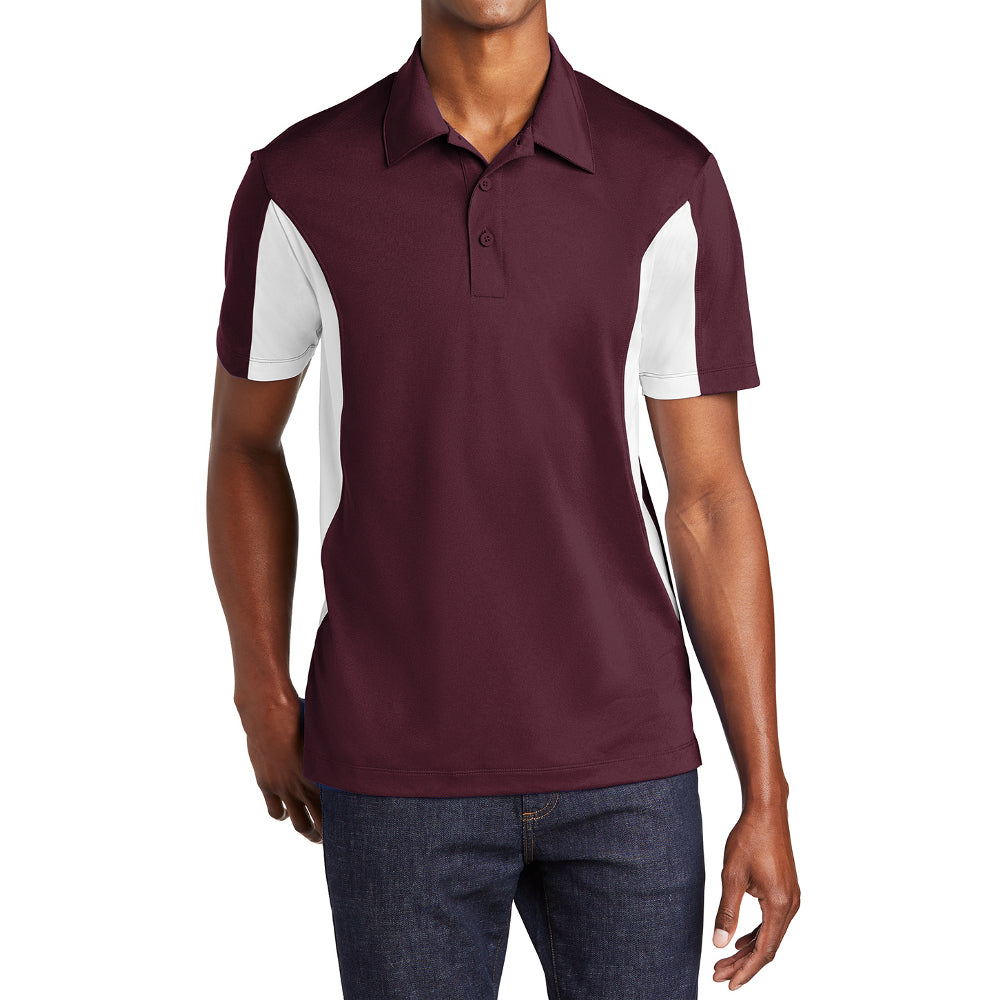 Men's Sport-Tek Side Blocked Micropique Sport-Wick Polo