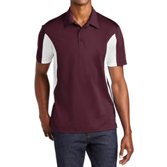 Men's Sport-Tek Side Blocked Micropique Sport-Wick Polo