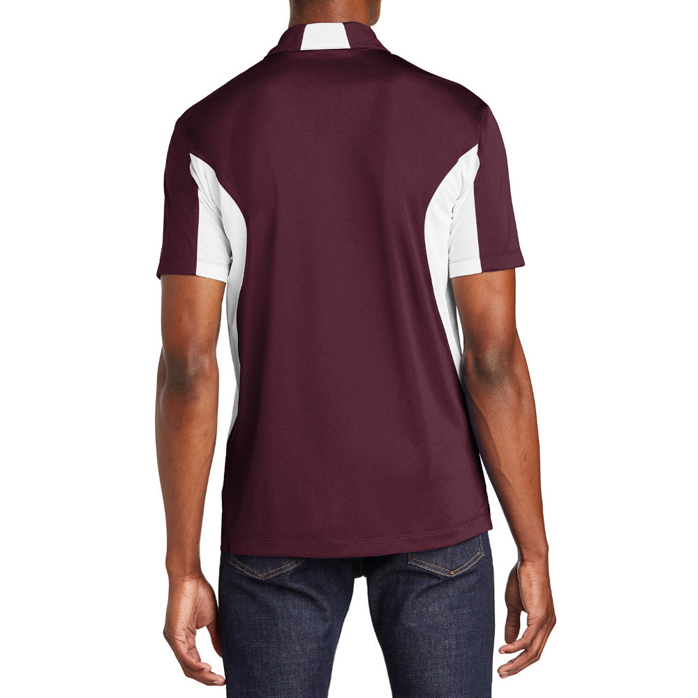 Men's Sport-Tek Side Blocked Micropique Sport-Wick Polo