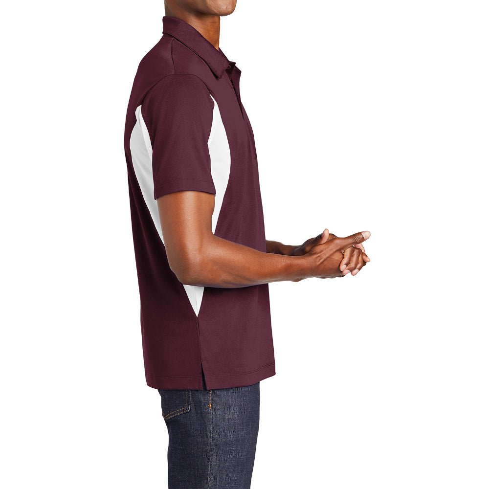 Men's Sport-Tek Side Blocked Micropique Sport-Wick Polo