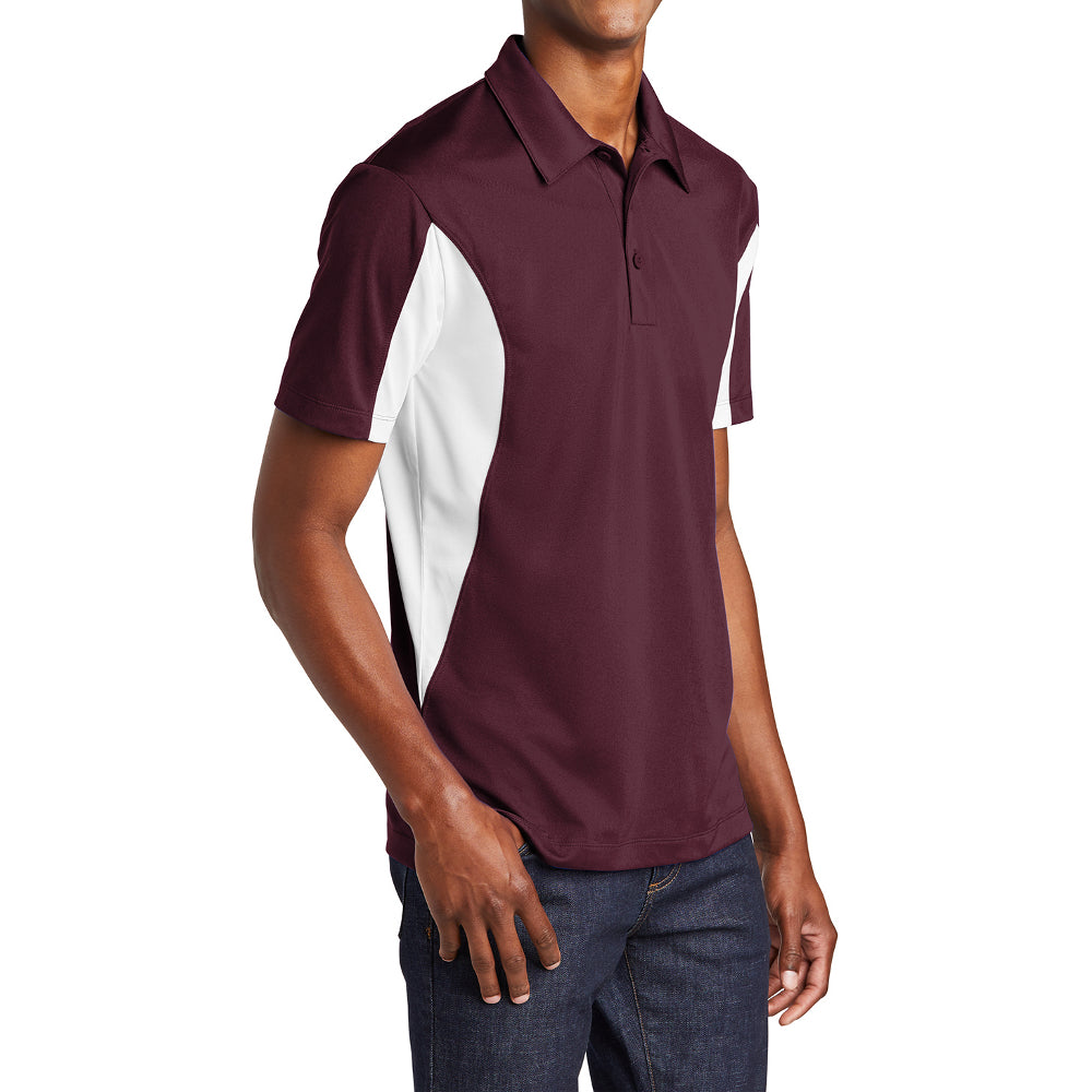 Men's Sport-Tek Side Blocked Micropique Sport-Wick Polo