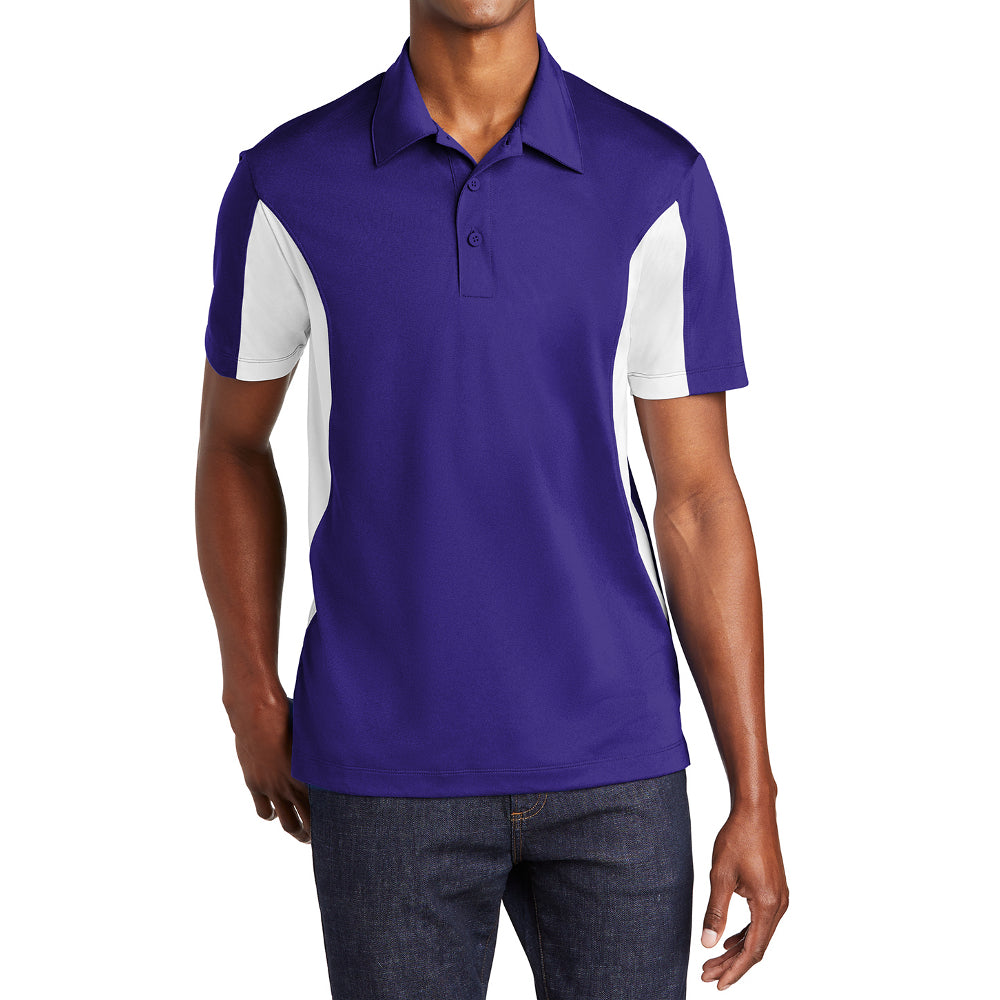 Men's Sport-Tek Side Blocked Micropique Sport-Wick Polo