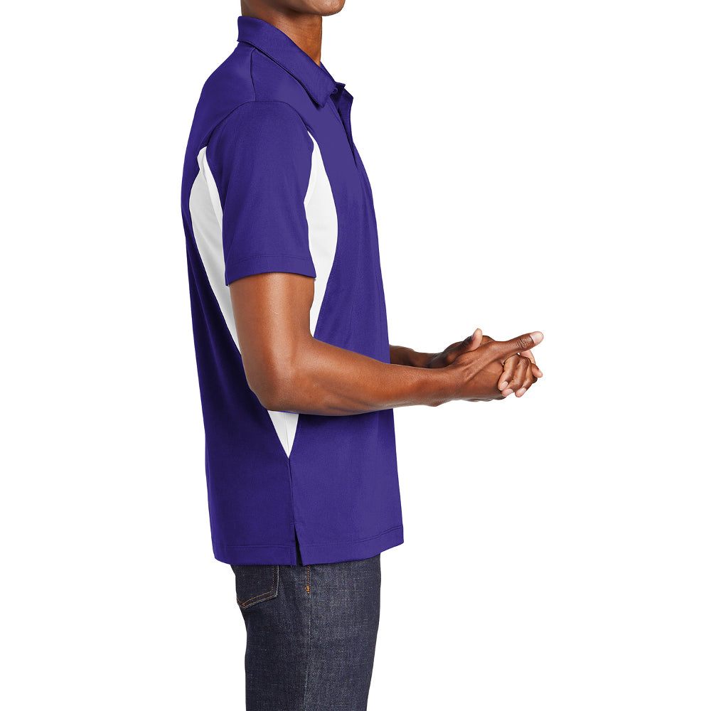 Men's Sport-Tek Side Blocked Micropique Sport-Wick Polo
