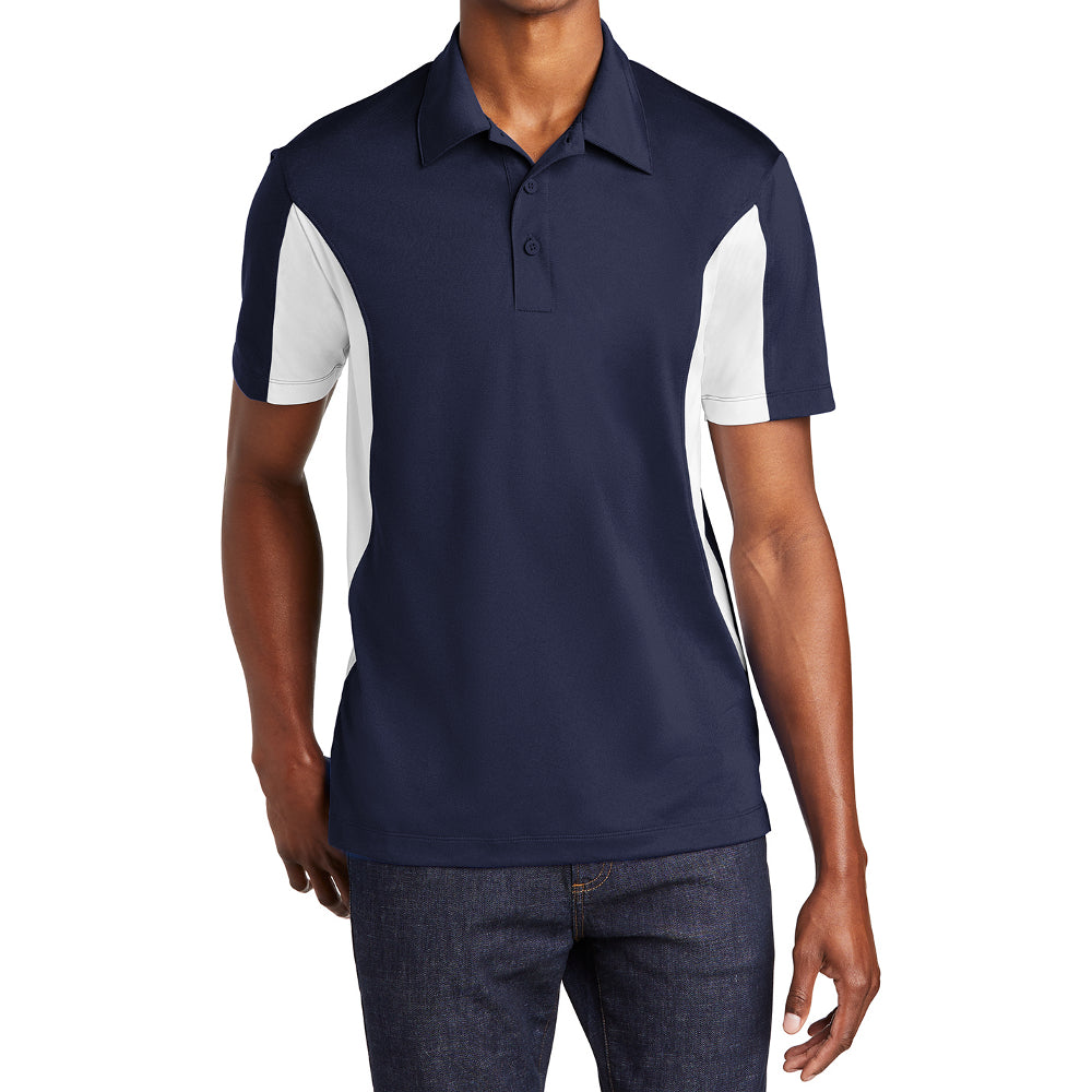 Men's Sport-Tek Side Blocked Micropique Sport-Wick Polo