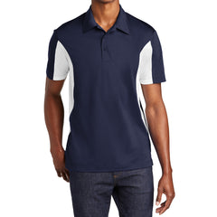 Men's Sport-Tek Side Blocked Micropique Sport-Wick Polo