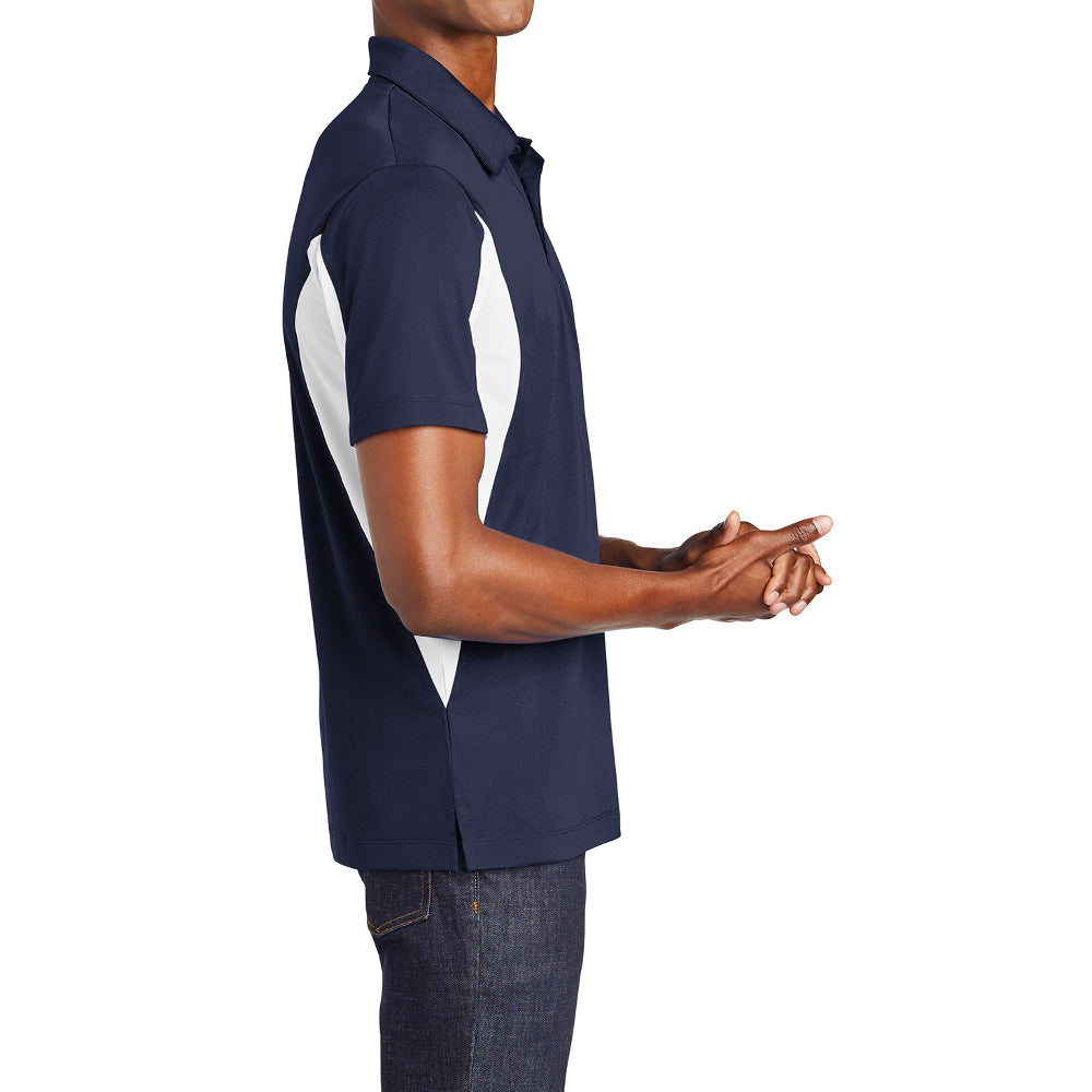 Men's Sport-Tek Side Blocked Micropique Sport-Wick Polo