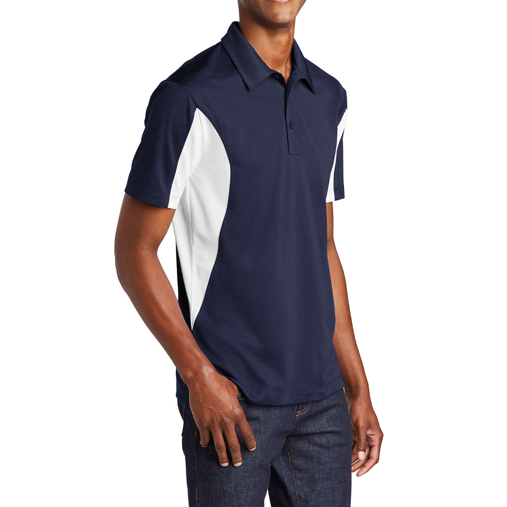 Men's Sport-Tek Side Blocked Micropique Sport-Wick Polo