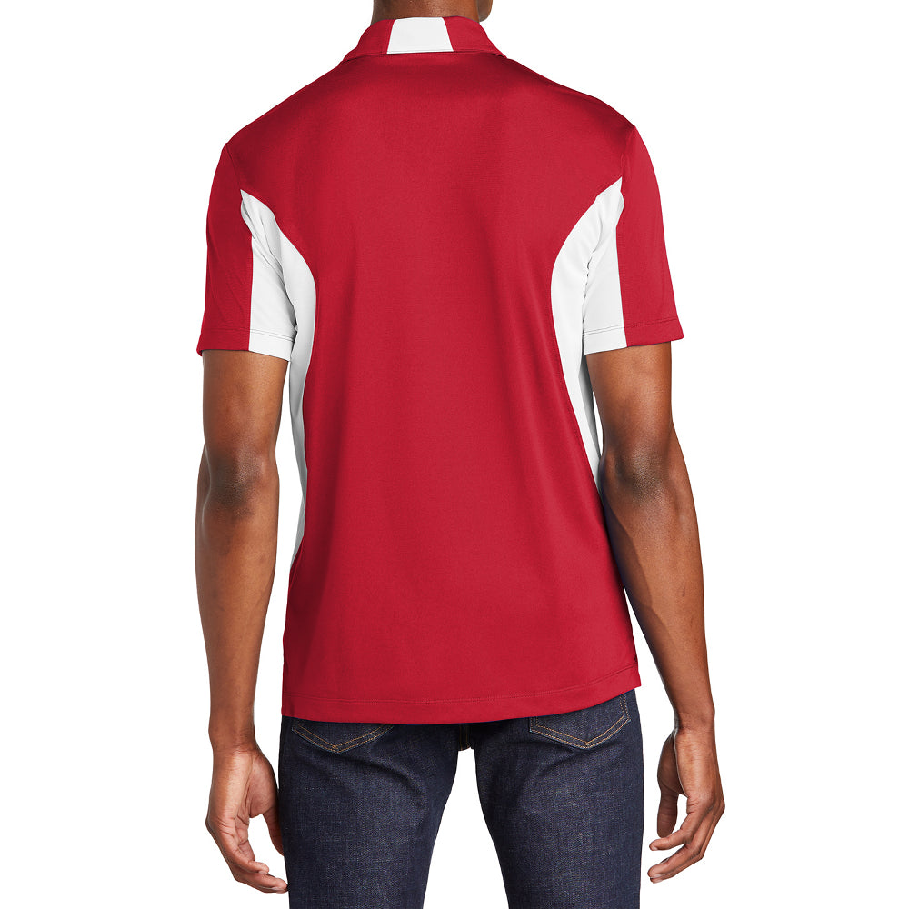 Men's Sport-Tek Side Blocked Micropique Sport-Wick Polo